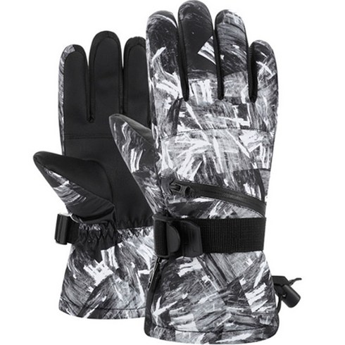 2023년 가성비 최고 알파인보드장갑 - 소이켓 패턴 알파인 스키보드 장갑 양손착용, NO 04