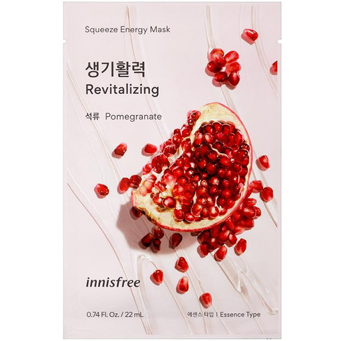 이니스프리 스퀴즈 에너지 마스크 석류 22ml, 1개, 1개입