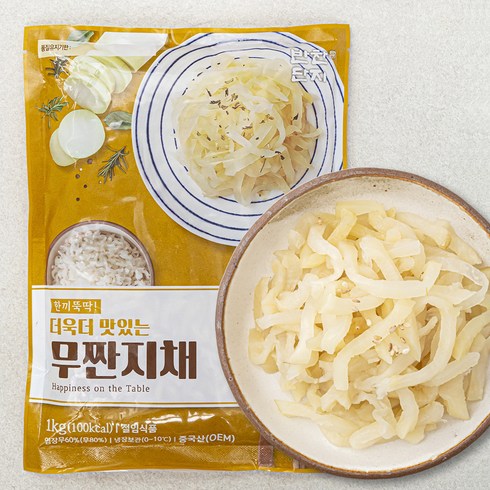 짠무 - 반찬단지 무짠지채, 1kg, 1개