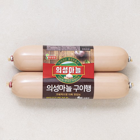 롯데햄 의성마늘 구이햄 2개입, 320g, 1개