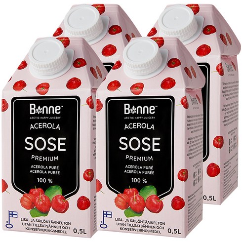 본네 아세로라 퓨레 주스, 500ml, 4개