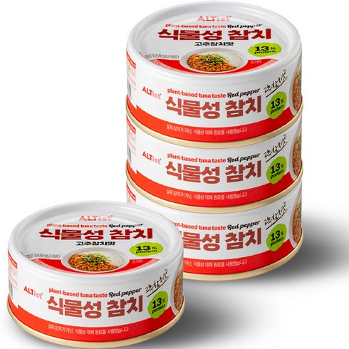 알티스트 식물성 참치 고추참치맛 캔, 95g, 4개