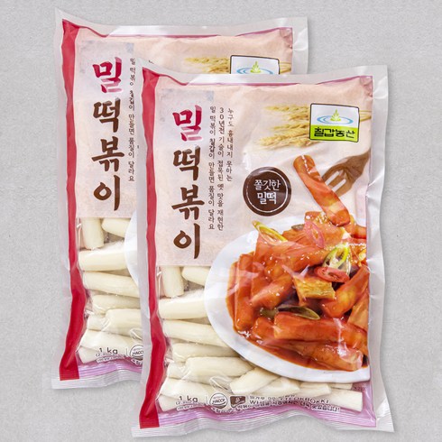 칠갑농산 밀 떡볶이, 1kg, 2개