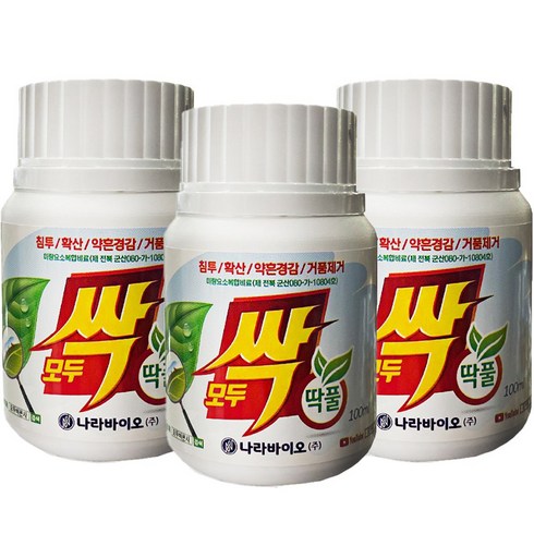 모두싹 딱풀 비료, 3개, 100ml