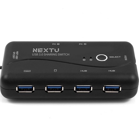 넥스트유 USB3.0 2:4 수동선택기, NEXT-3506PST
