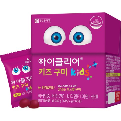 아이클리어 키즈 구미 60p, 240g, 1개