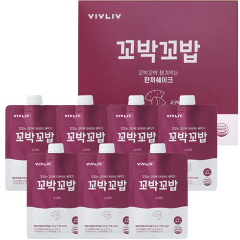 비브리브 꼬박꼬밥 고구마 다이어트 쉐이크, 280g, 1개