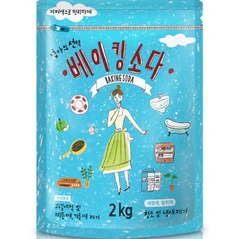 베이킹소다 - 엄마의선택 베이킹소다, 2kg, 1개