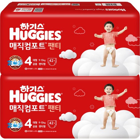 하기스 매직컴포트 팬티형 기저귀 남여공용, 4단계, 84매