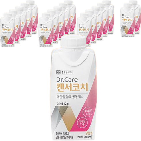 종근당건강 Dr Care 캔서코치 암환자 영양식, 200ml, 18개