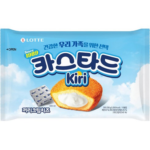 롯데웰푸드 카스타드 끼리크림치즈, 1개, 230g