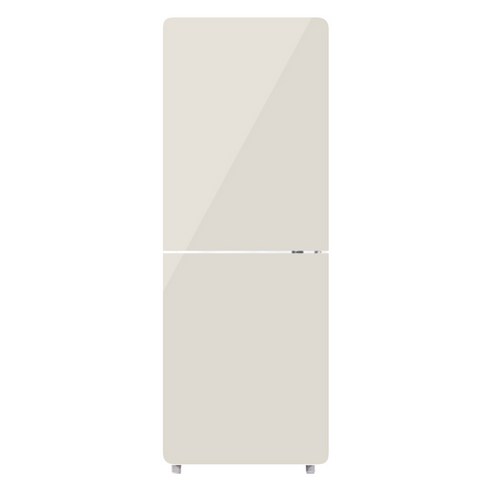 BELLE 레트로 글라스 소형 냉장고 방문설치, 글로우 크림, W20CKBB