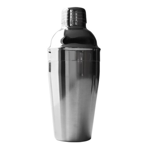 sgs 코블러 쉐이커 - 칼딘 칵테일 코블러 셰이커 750ml, 실버, 1개