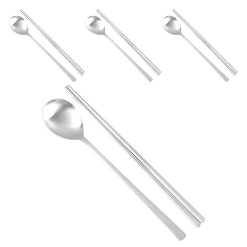 윌리브 스텐 노바 수저세트, 실버, 숟가락(4P) + 젓가락(4P), 1세트
