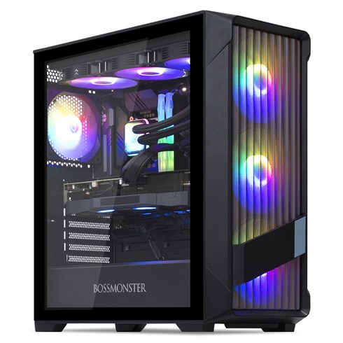 한성컴퓨터 데스크탑 보스몬스터 DX 870AN3T (라이젠7-7800X3D WIN미포함 NVMe 500GB DDR5 16GB RTX4070 Ti) 라이젠7 라이젠 7000 시리즈 지포스 RTX 4070 Ti, 블랙, Free DOS