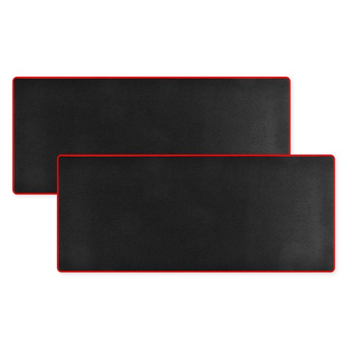 장패드 - 디씨네트워크 키보드 마우스 게이밍 장패드 800 x 300 x 5 mm, 레드, 2개