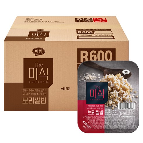 The미식 보리쌀밥, 180g, 24개