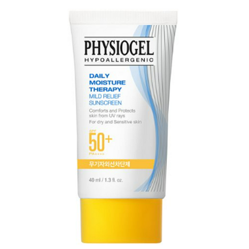 피지오겔 데일리 모이스쳐 UV 무기자차 마일드 릴리프 선스크린 SPF50+ PA++++, 40ml, 1개