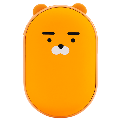 카카오프렌즈 조약돌 손난로 C타입 보조배터리 5000mAh, 조약돌 손난로 보조배터리_라이언, 라이언