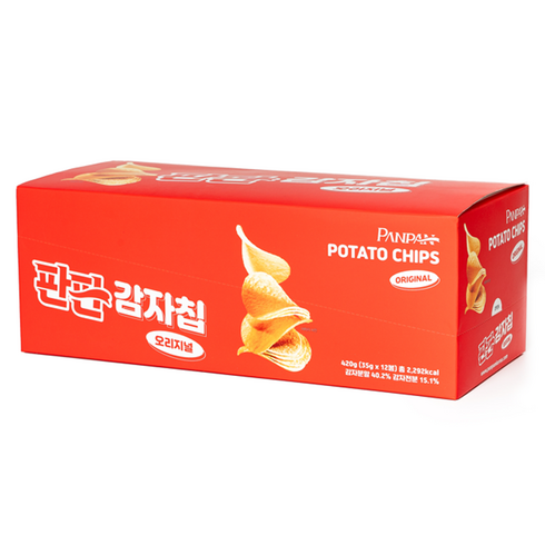 판판 감자칩 오리지날 12p, 420g, 1개