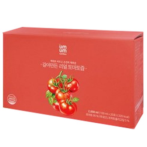 움움 갈아만든 리얼 토마토즙, 100ml, 20개