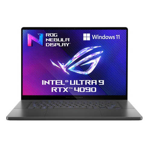 제피러스g16 - 에이수스 2024 ROG 제피러스 G16 코어Ultra9 인텔 14세대 지포스 RTX 4090, Eclipse Gray, 2TB, 32GB, WIN11 Home, GU605MY-QR102W