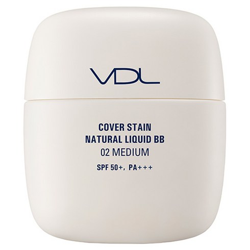 vdl톤스테인 - 브이디엘 커버 스테인 내추럴 리퀴드 비비크림 SPF50+ PA+++, 02 미디엄, 1개