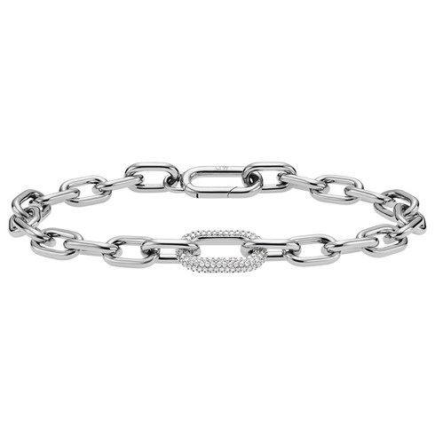 롯데면세점다니엘웰링턴 - 다니엘웰링턴 CRYSTAL LINK BRACELET 메탈팔찌 + 쇼핑백