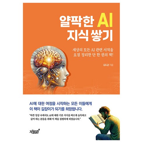 ai관련책 - 얄팍한 AI 지식 쌓기:세상의 모든 AI관련 서적을 요점 정리한 단 한 권의 책, 지식과감성, 김도균