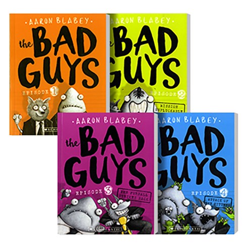 배드가이즈원서 - The Bad Guys: The Bad Box 1~4권 세트, SCHOLASTIC, 9789814880244, Aaron Blabey