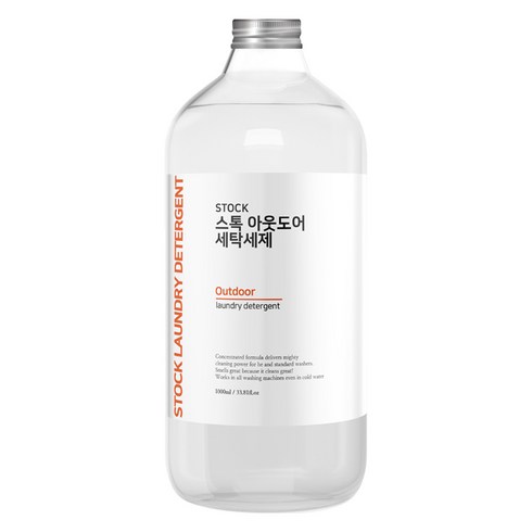 부활세제 - STOCK 아웃도어 세탁세제 본품, 1L, 1개