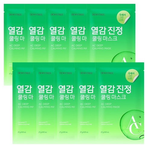 AC 딥 진정 마스크, 10개, 1개입