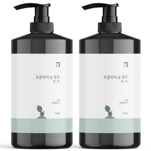 살림백서 오푼티아 앤 밤부 퍼퓸 샴푸 유칼립투스, 500ml, 2개