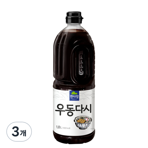 면사랑 우동다시 소스, 1.8L, 3개