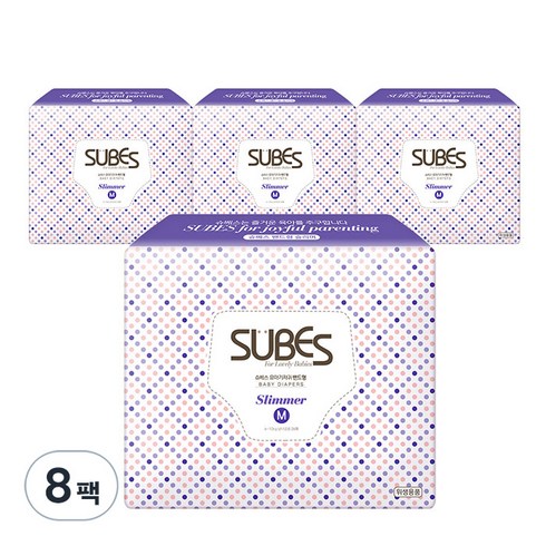슈베스 슬리머 밴드형 기저귀 중형, 208매, 중형(M)
