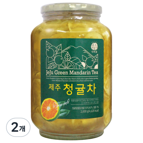 다미즐 제주 청귤차, 2kg, 1개입, 2개