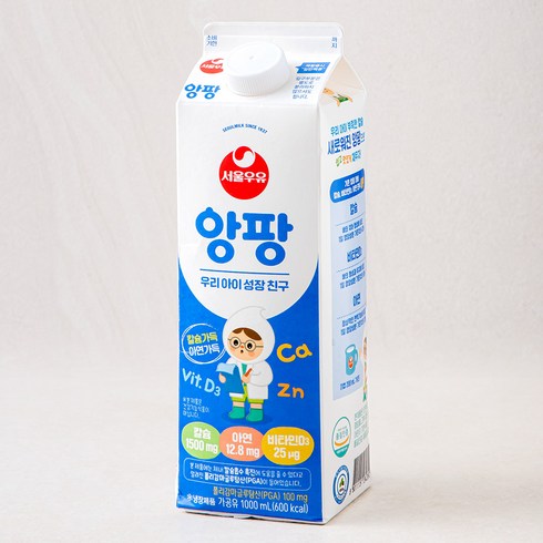 앙팡칼슘우유 - 서울우유 앙팡우유, 1000ml, 1개