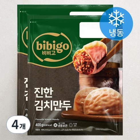 비비고김치만두 - 비비고 진한 김치만두 (냉동), 400g, 4개