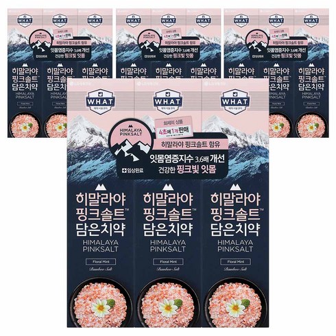 히말라야핑크솔트치약 - 히말라야핑크솔트 담은 치약 플로럴, 12개, 100g