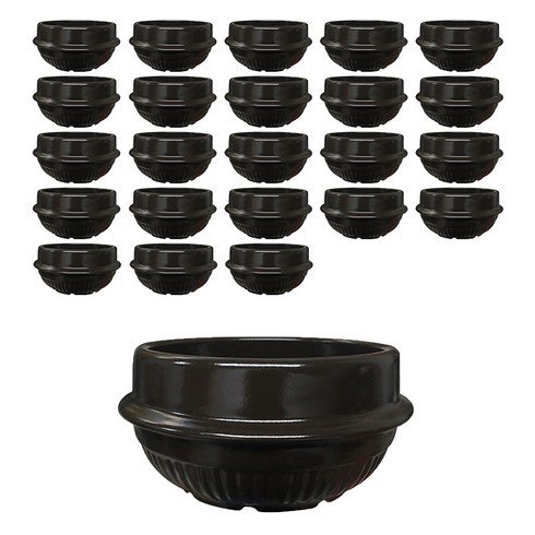 2023년 가성비 최고 뚝배기 - 해피정코리아 진뚝배기 직화찌개솥 해장기A 3호, 24개, 가로 138mm x 높이 77mm