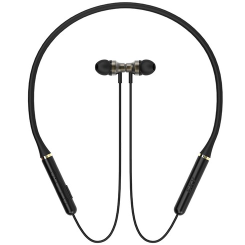 2023년 가성비 최고 에어팟 - 스카이 핏 N21 무선 방수 넥밴드 블루투스 5.0 이어폰, IM-N21, 블랙