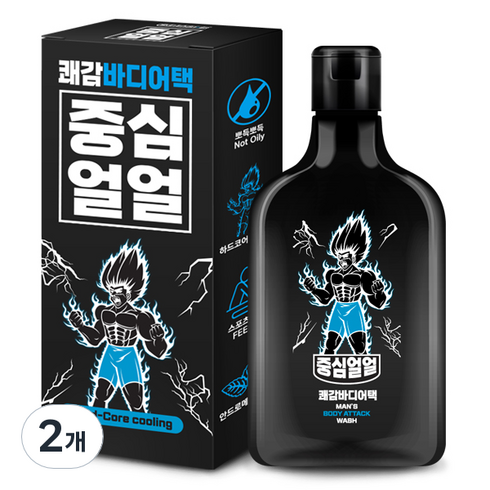 중심얼얼 쾌감바디어택 바디워시, 2개, 200ml