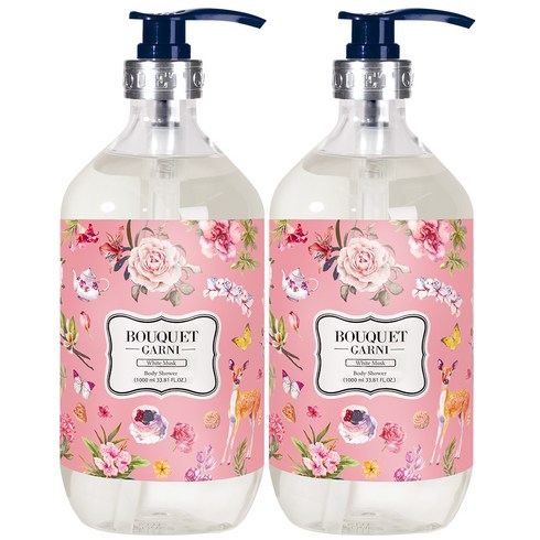 부케가르니 바디워시 화이트머스크, 1000ml, 2개