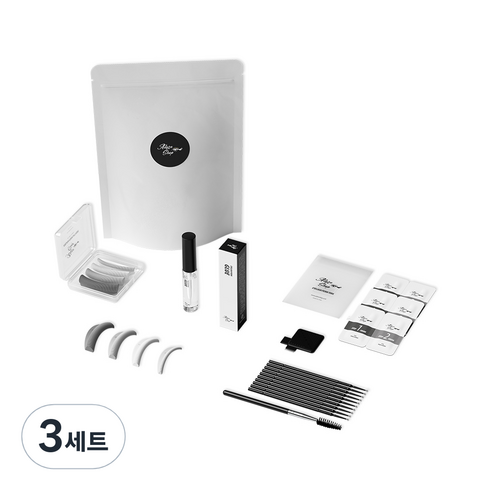 아던샵속눈썹펌 - 아던샵 셀프 속눈썹펌 3회분 세트, 3세트