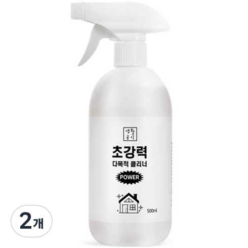 생활공식 초강력 다목적 세정 클리너, 500ml, 2개