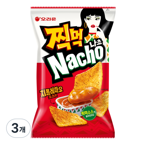 치폴레마요 - 오리온 찍먹 나쵸 치폴레마요소스맛, 3개, 84g