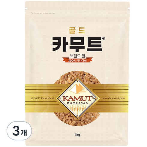 카무트 브랜드밀 300g10팩  - 카무트 브랜드 밀, 1kg, 3개