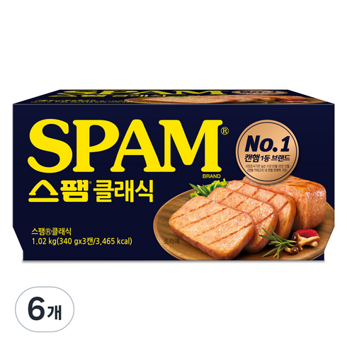 스팸클래식340 - 스팸 클래식, 340g, 6개