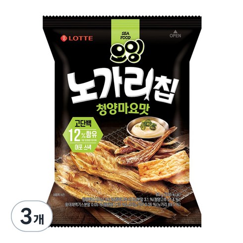 오잉 노가리칩 청양마요맛, 60g, 3개