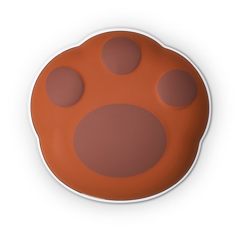 2023년 가성비 최고 길고양이 충전식난로 - 단미 고양이 발바닥 USB 충전식 양면 대용량 보조배터리 손난로, CAT PAW, 브라운